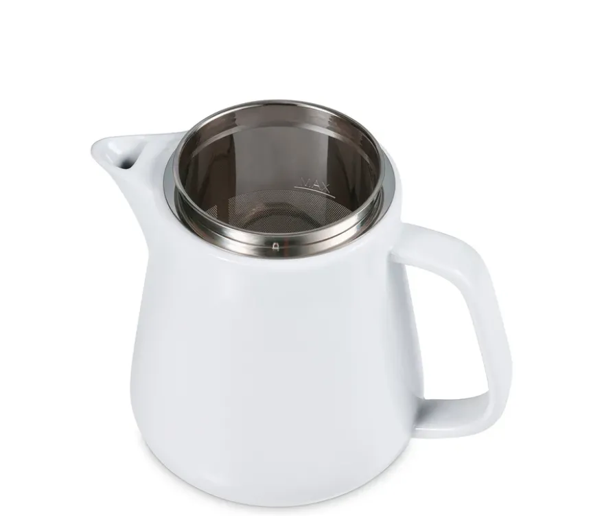 Kaffeebereiter Keramik, weiß