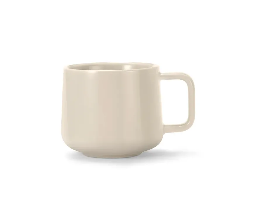 2 Kaffeetassen mit Untertassen, Beige