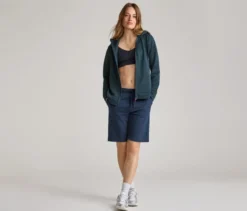 Kapuzenjacke, navy