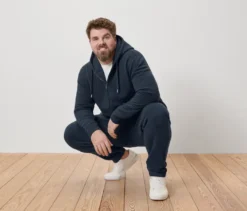 Kapuzenjacke, navy