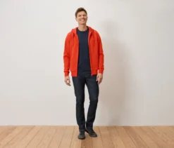 Kapuzenjacke, orange