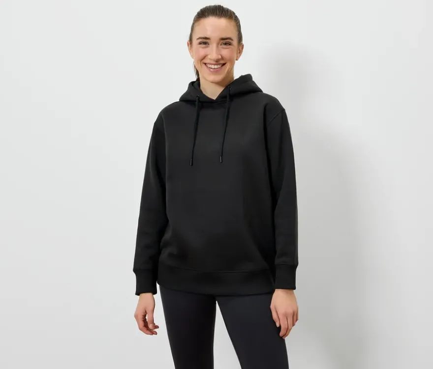 Kapuzen-Sweatpullover, schwarz