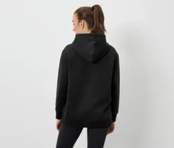Kapuzen-Sweatpullover, schwarz
