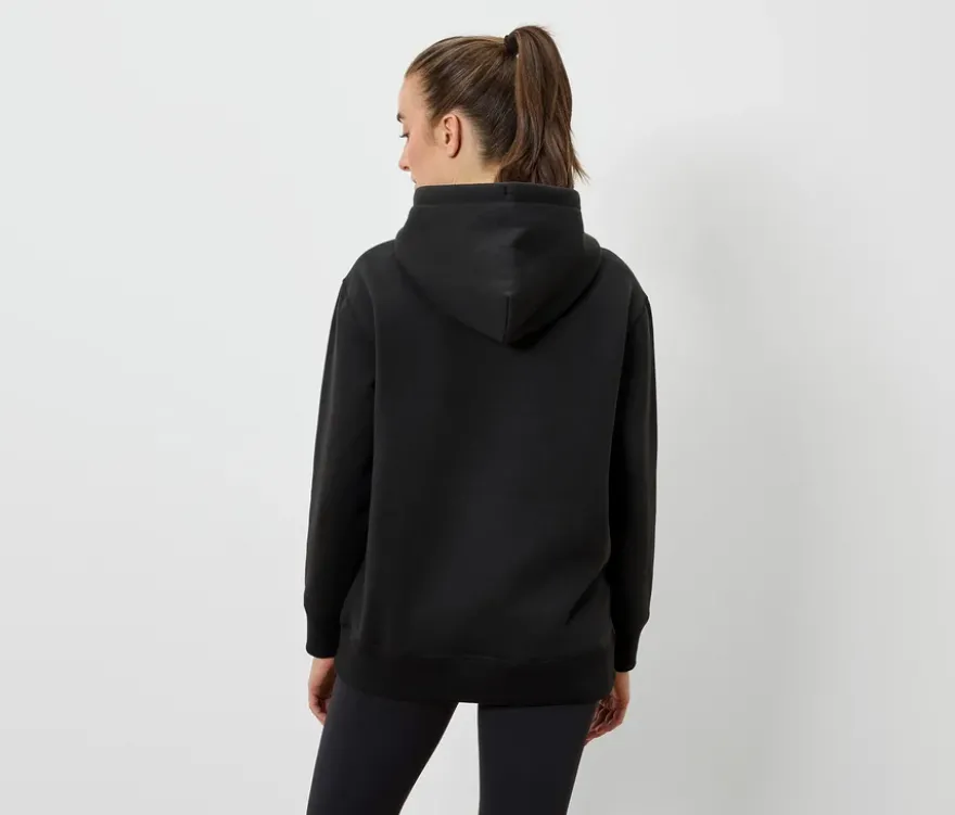 Kapuzen-Sweatpullover, schwarz