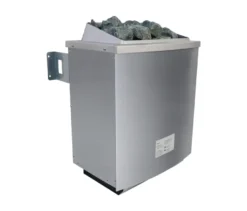 Karibu Fasshaus »Orkla«, naturfarben, inkl. 9 kW-Ofen mit externer Steuerung
