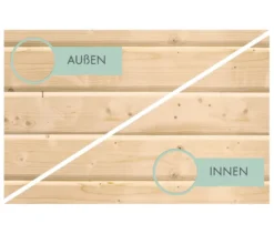 Karibu Pavillon »Markaska« mit Leimholz-Balken und Dacheindeckung, 320 x 160 cm, 28 mm