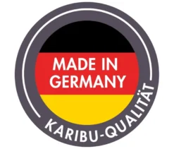 Karibu Saunahaus »Alice 3«, Anbau, naturfarben-anthrazit