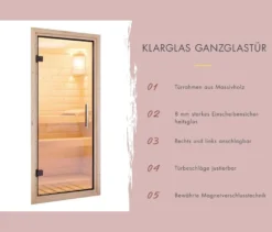 Karibu Saunahaus »Alice 3«, Anbau, anthrazit