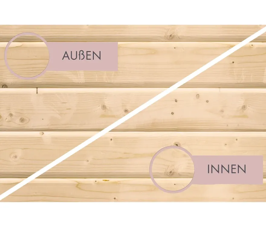 Karibu Saunahaus »Clio 1«, finnisch, mit Dachfolie