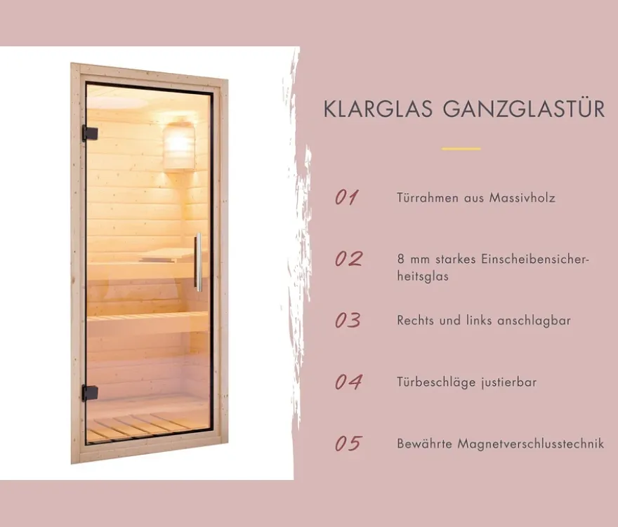 Karibu Saunahaus »Gwen Premium«