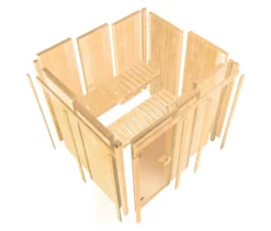 Karibu Sauna »Scarlett 3« im Set mit 9-kW-Bio-Ofen und Bio-Steuerung