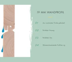 Karibu-Stelzenhaus »Benjamin«, naturfarben