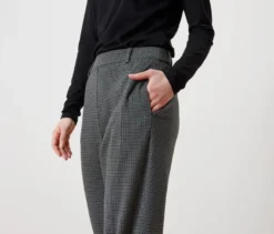 Karierte Komfort-Jerseyhose