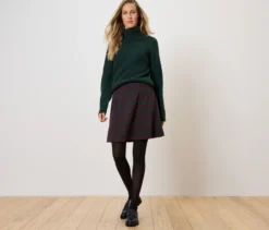 Karierter Jacquard-Rock