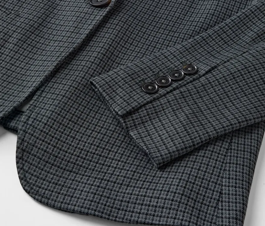 Karierter Jerseyblazer