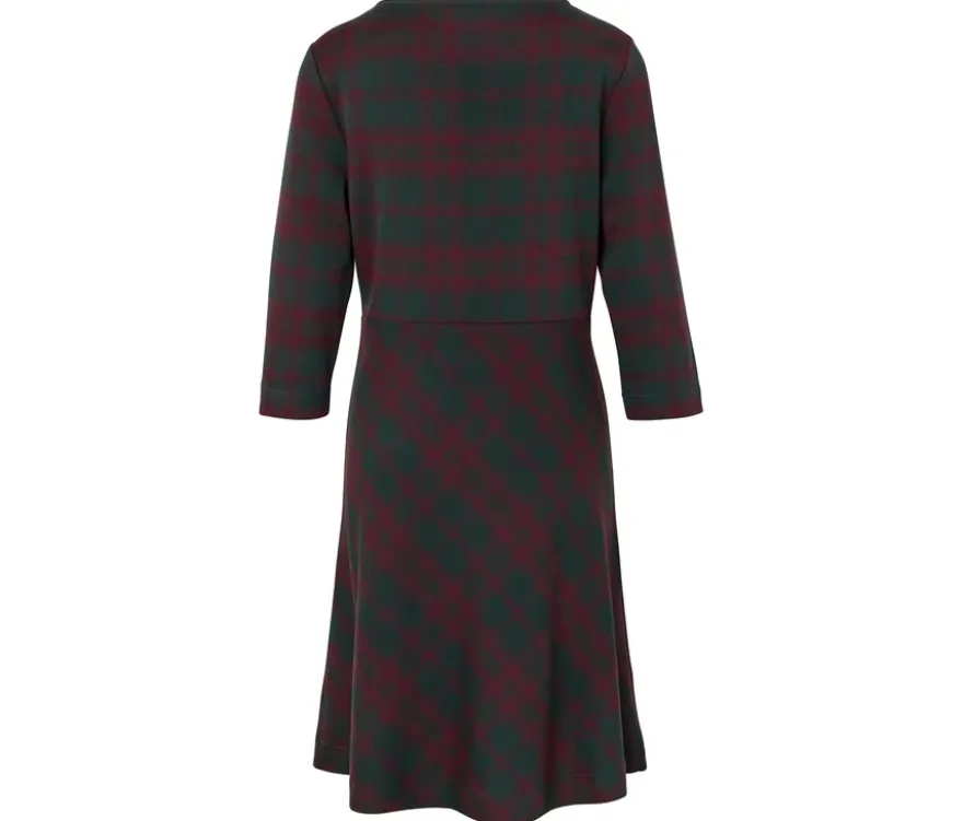 Kariertes Jacquard-Kleid