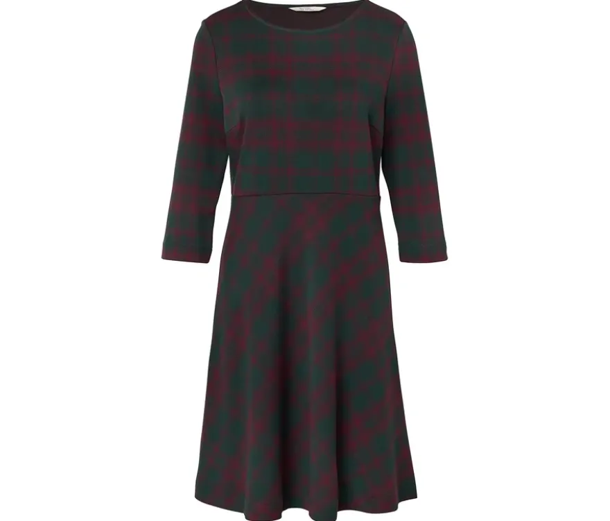 Kariertes Jacquard-Kleid