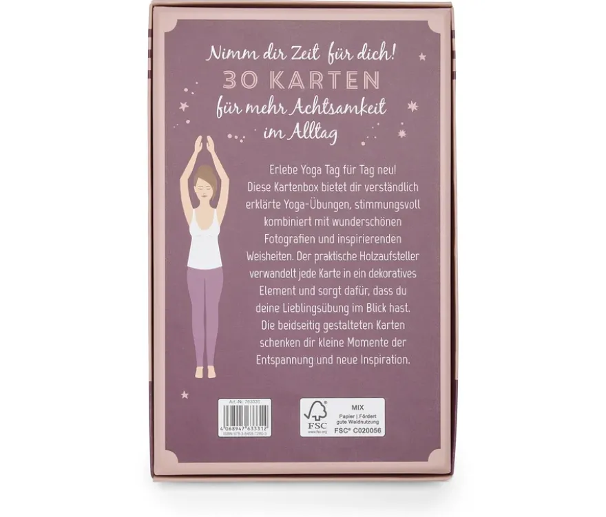 Karten-Set »Yoga macht glücklich«