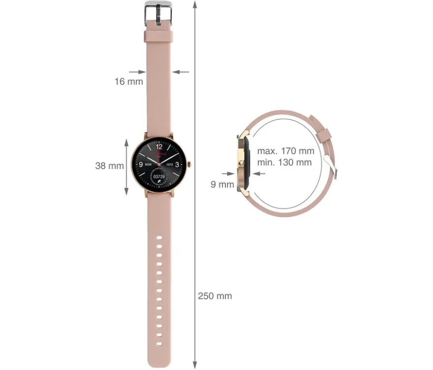 Kienzle Uhr »Active Smart Slim«, roségoldfarben