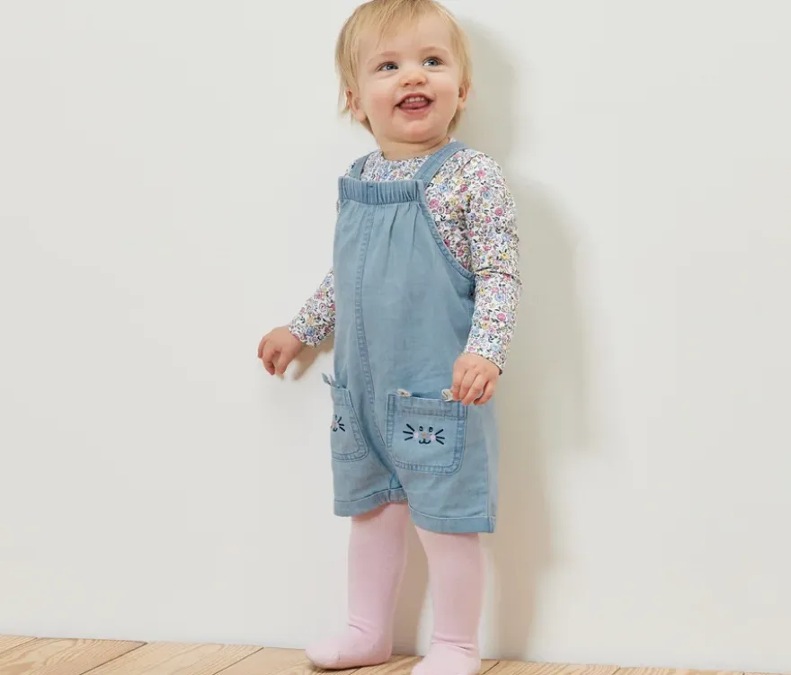Kinder Chambray-Latzhose