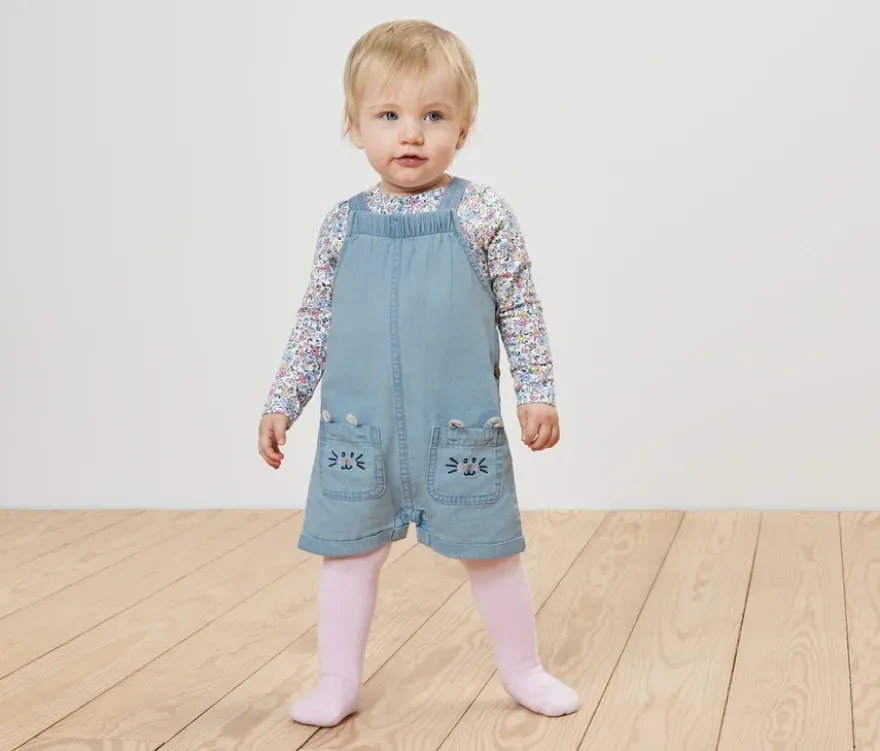 Kinder Chambray-Latzhose