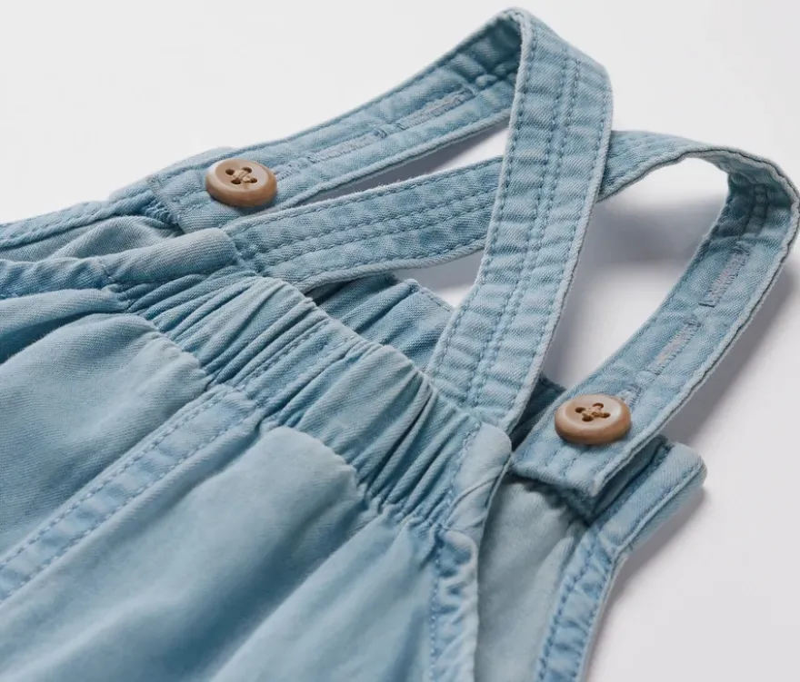 Kinder Chambray-Latzhose