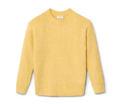 Kinder-Chenille-Pullover, rapsgelb