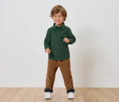 Kinder-Cordhemd