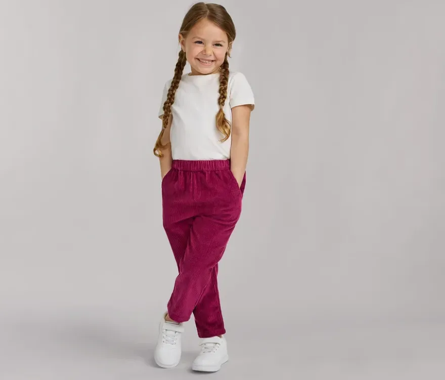 Kinder-Cord-Pull-on-pants – Fit »Jona«, beere