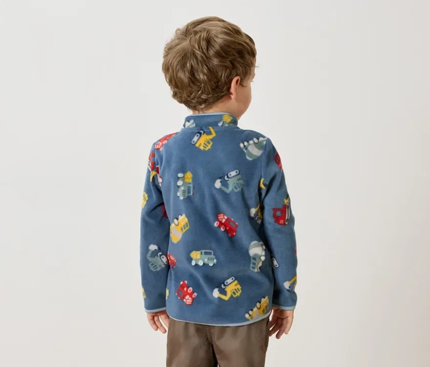 Kinder-Fleecejacke, Bagger