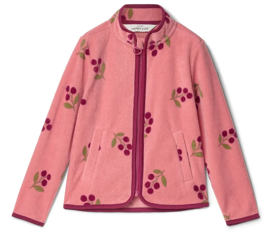 Kinder-Fleecejacke, Blumen