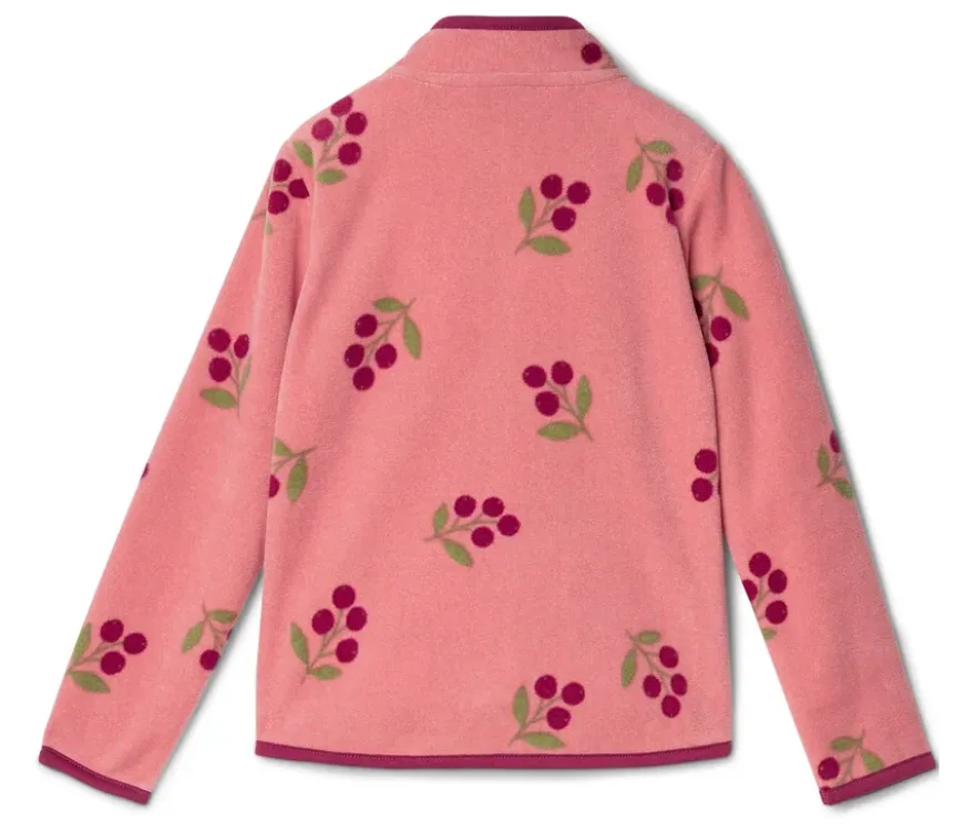 Kinder-Fleecejacke, Blumen