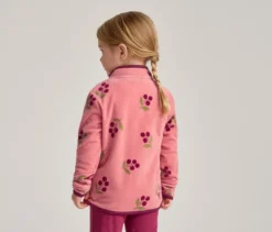 Kinder-Fleecejacke, Blumen