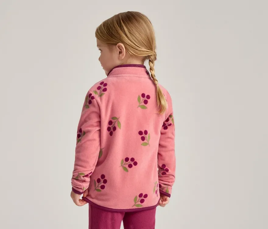Kinder-Fleecejacke, Blumen