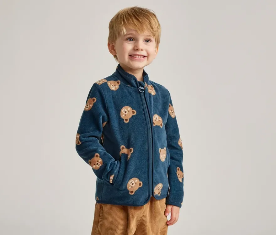 Kinder-Fleecejacke, Bären
