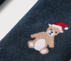 2 Kinder-Frottee-Thermoleggings, Teddybär
