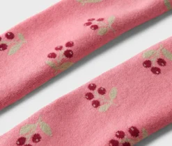 3 Kinder-Frottee-Thermostrumpfhosen, Blumen