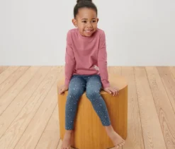 2 Kinder-Glitzer-Leggings
