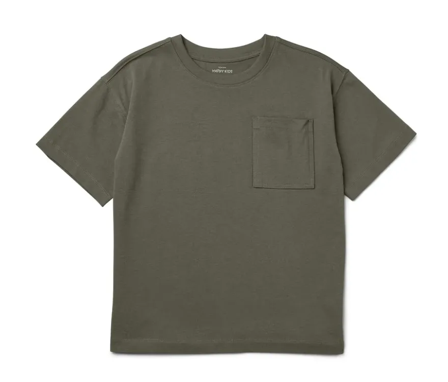Kinder-Heavy-T-Shirt mit überschnittenen Schultern