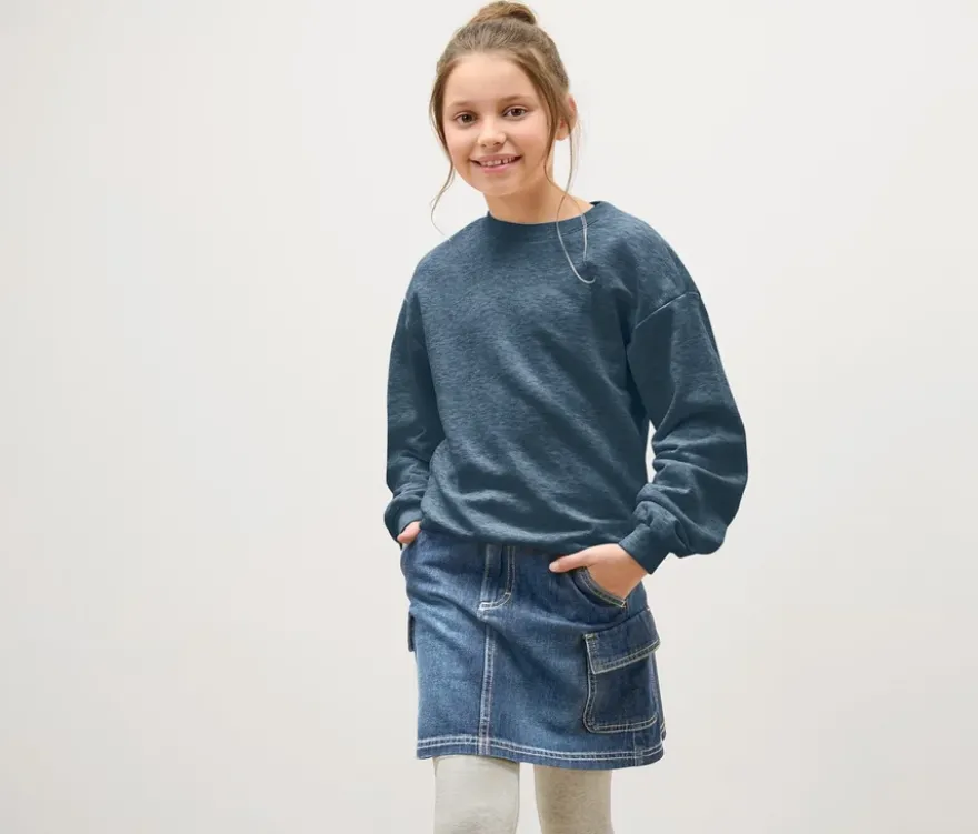 Kinder-Jeans-Rock, blau
