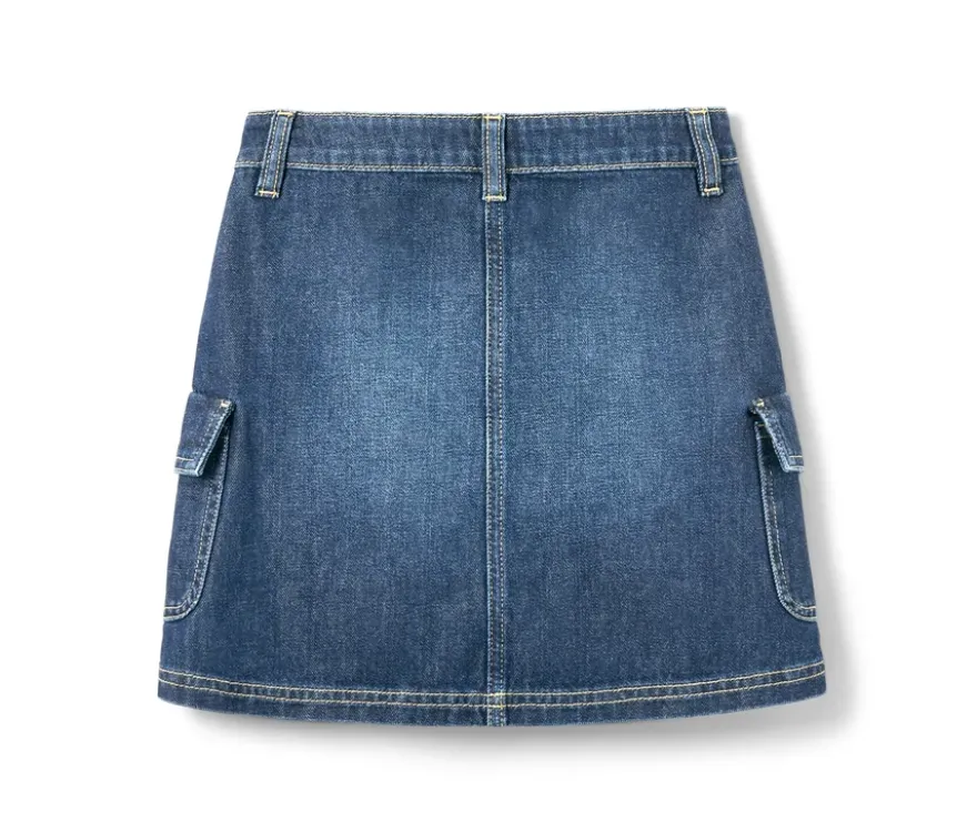 Kinder-Jeans-Rock, blau