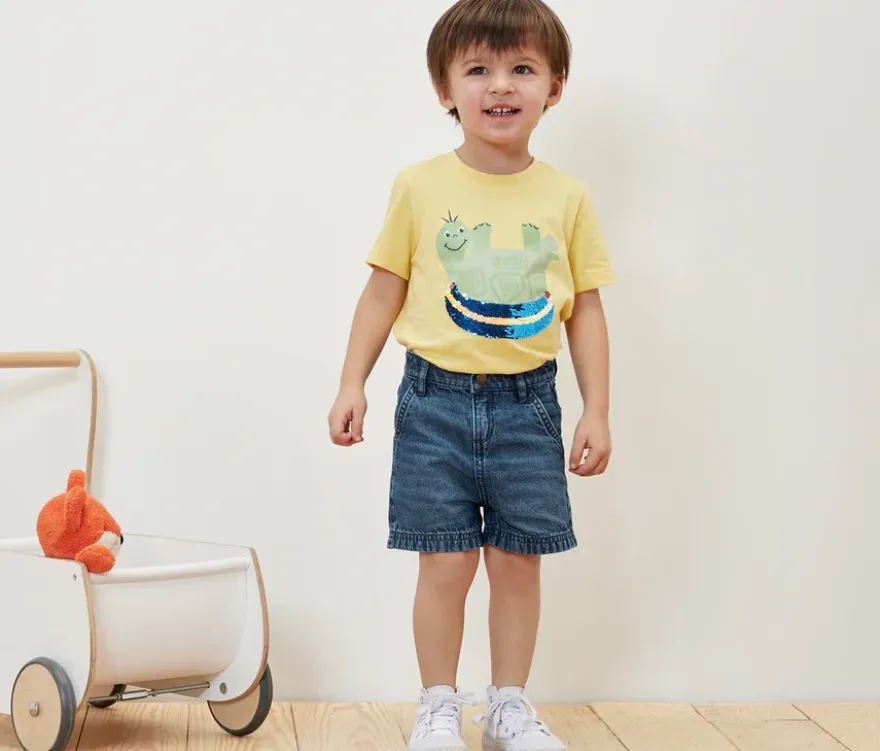 Kinder-Jeansshorts