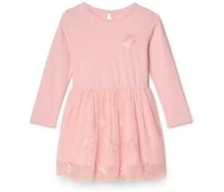 Kinder-Jerseykleid mit Pailletten
