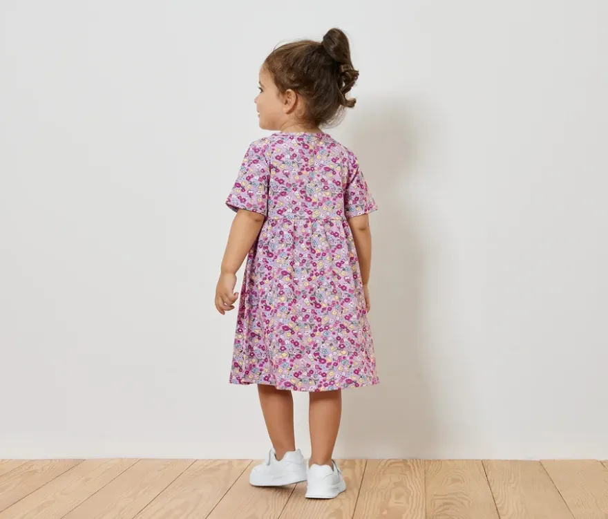 Kinder-Jersey-Rippkleid