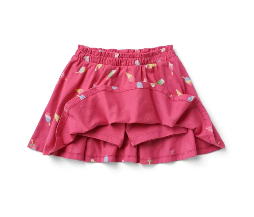 Kinder-Jerseyrock mit Hose, Eis
