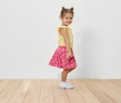 Kinder-Jerseyrock mit Hose, Eis