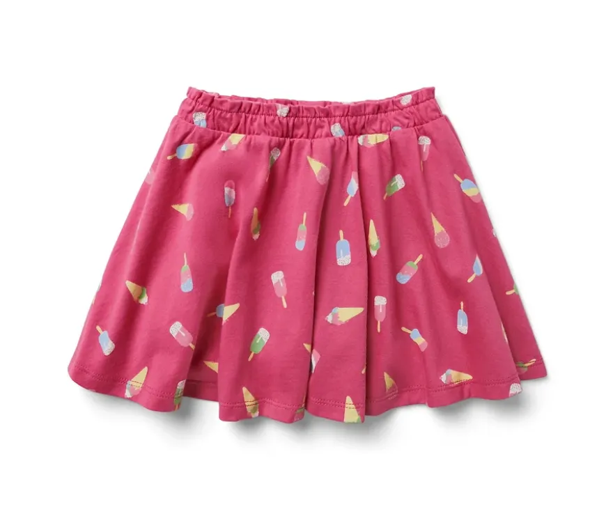Kinder-Jerseyrock mit Hose, Eis