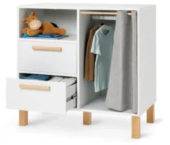 Kinderkommode »Leira« mit Schubladen und Kleiderstange