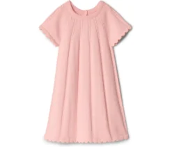 Kinder-Kurzarm-Kleid aus weichem Strick