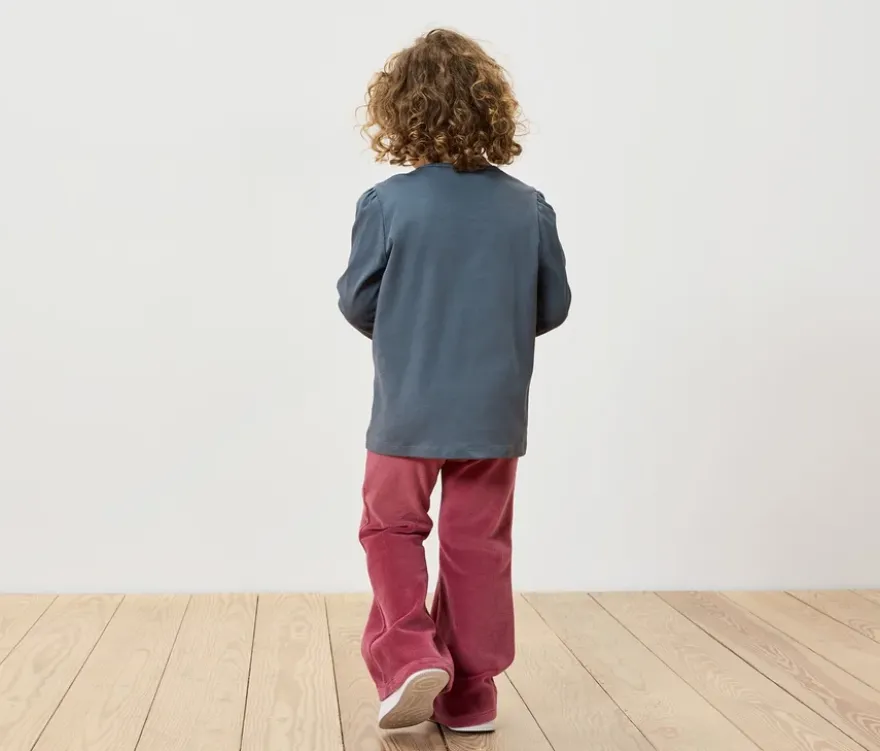 Kinder-Langarmshirt mit Puffärmeln